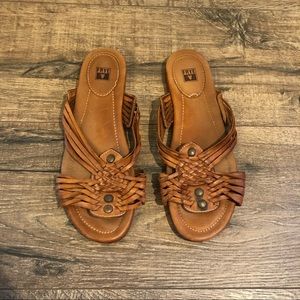 Frye Jayce Huarache Leather Slides 7.5
